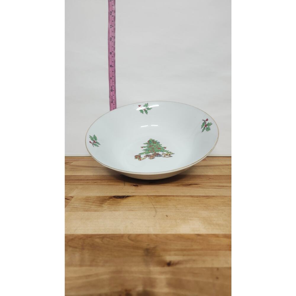 Tienshan China Holiday Hostess 9.5 Inch serving bowl